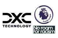 Premier League Badge&no room for racism&DXC Technology